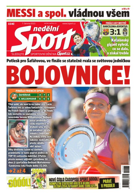 Nedělní sport - 7.6.2015