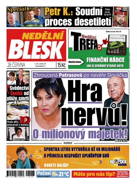 Nedělní Blesk - 28.6.2015