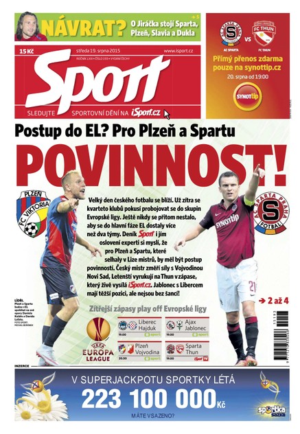 Sport - 19.8.2015