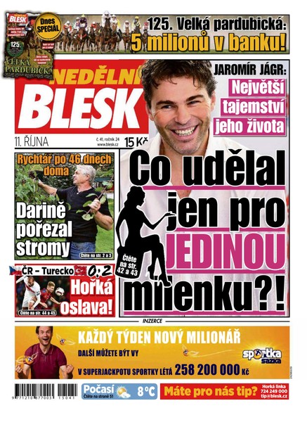 Nedělní Blesk - 11.10.2015