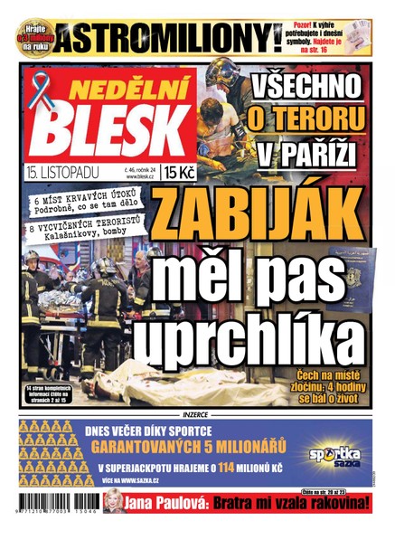 Nedělní Blesk - 15.11.2015