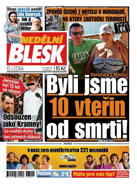Nedělní Blesk - 10.1.2016