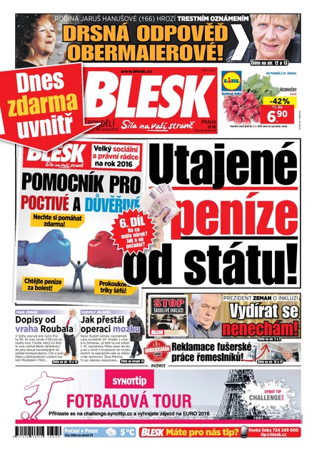 Blesk - 29.2.2016
