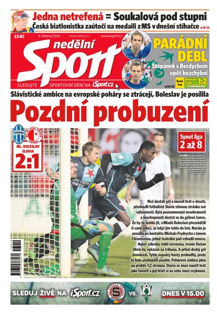 Nedělní Sport - 6.3.2016