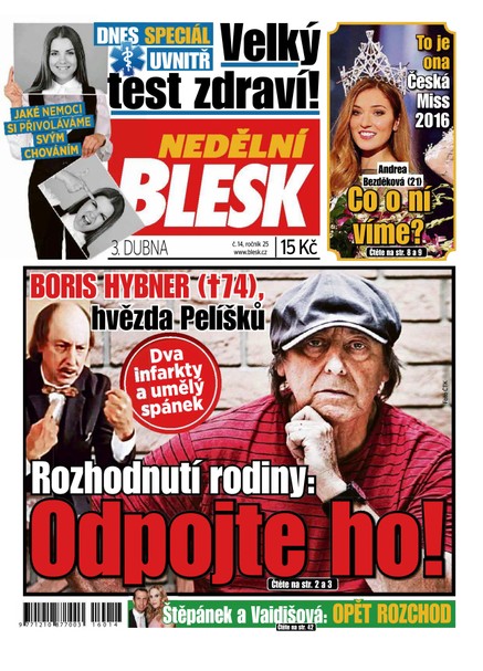 Nedělní Blesk - 3.4.2016