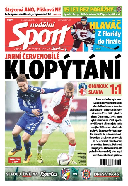 Nedělní Sport - 17.4.2016