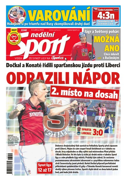 Nedělní Sport - 8.5.2016