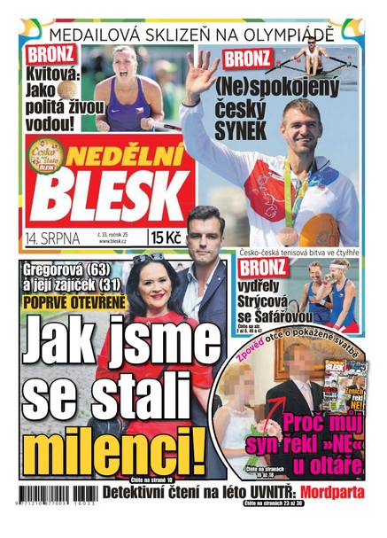 Nedělní Blesk - 14.8.2016