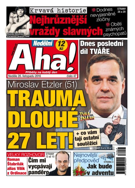 Nedělní AHA! - 20.11.2016