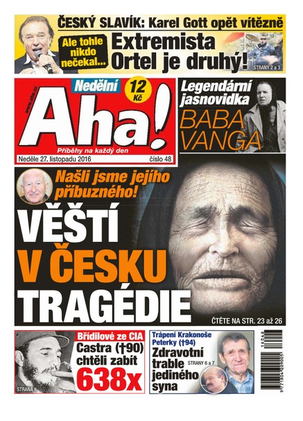 Nedělní AHA! - 27.11.2016