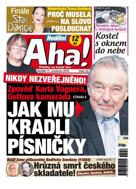 Nedělní AHA! - 11.12.2016