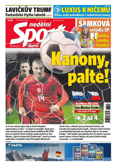 Nedělní Sport - 26.3.2017