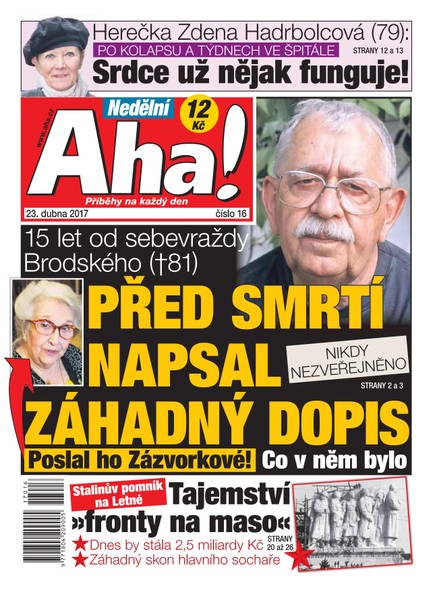 Nedělní AHA! - 23.4.2017