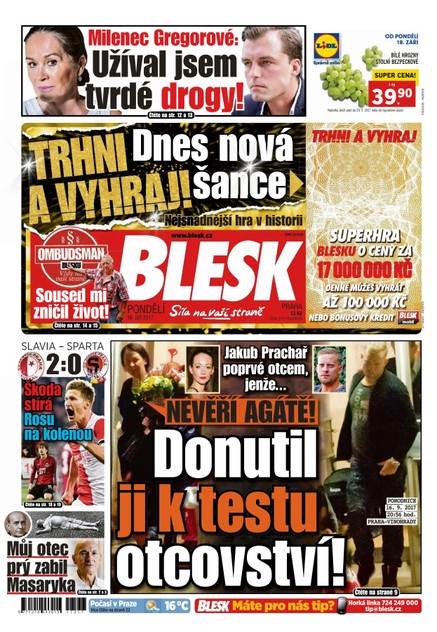 Blesk - 18.9.2017