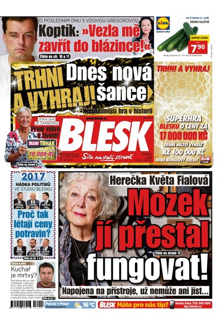 Blesk - 21.9.2017