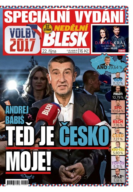 Nedělní Blesk - 22.10.2017