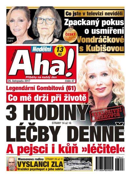 Nedělní AHA! - 26.11.2017