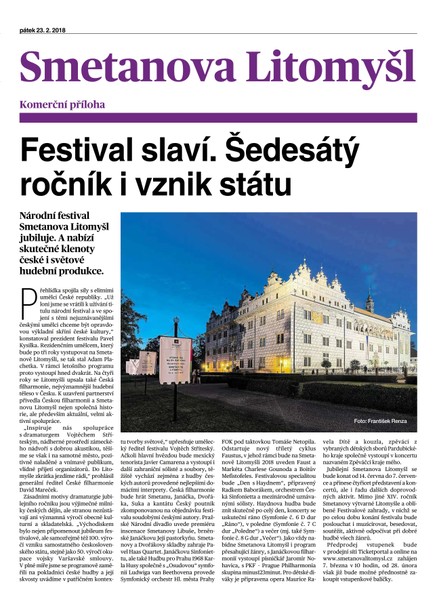 MF DNES extra Jižní Čechy - 23.2.2018