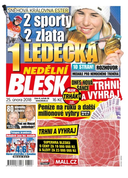 Nedělní Blesk - 25.2.2018