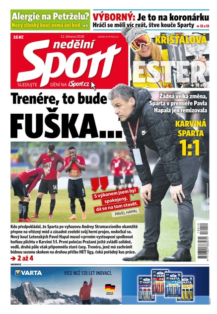 Nedělní Sport - 11.3.2018