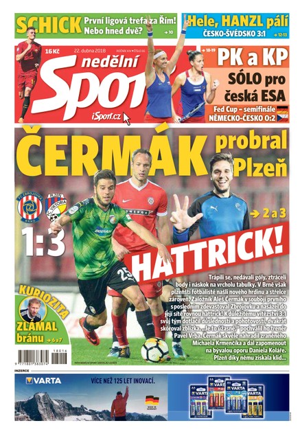 Nedělní Sport - 22.4.2018