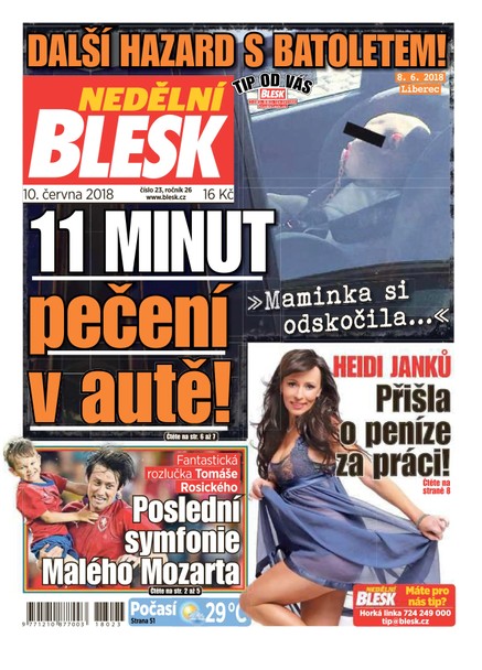 Nedělní Blesk - 10.6.2018