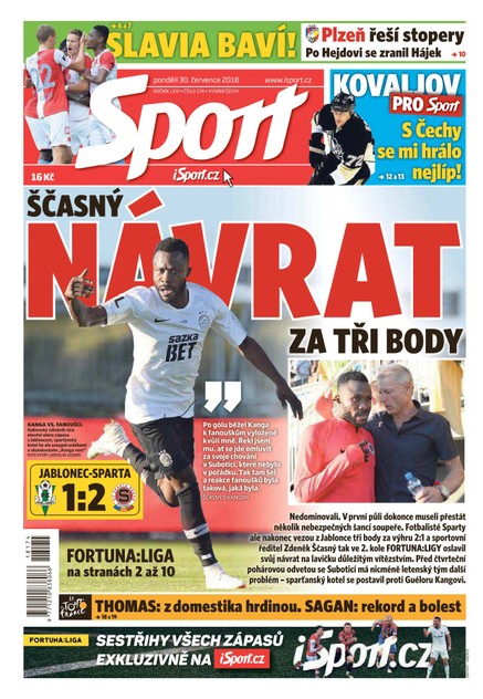 Sport - 30.7.2018