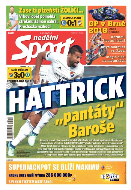 Nedělní Sport - 5.8.2018