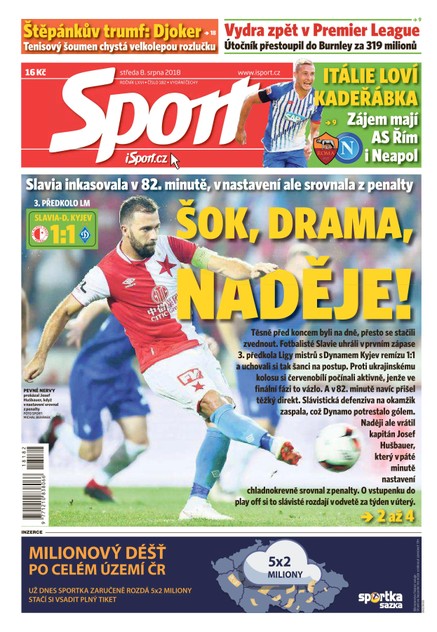 Sport - 8.8.2018