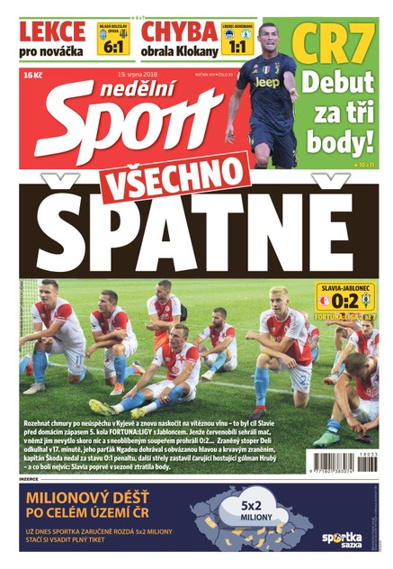 Nedělní Sport - 19.8.2018