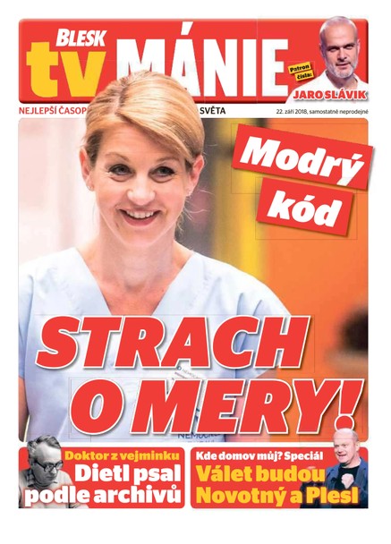 Blesk Tv manie - 22.9.2018