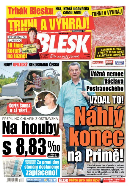 Blesk - 25.9.2018