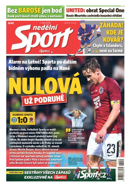 Nedělní Sport - 7.10.2018