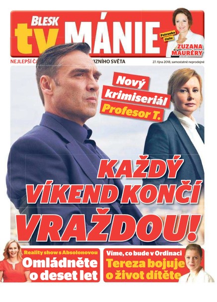 Blesk Tv manie - 27.10.2018