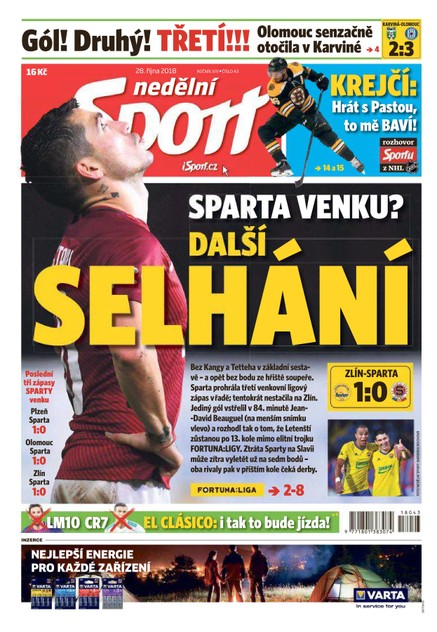 Nedělní Sport - 28.10.2018