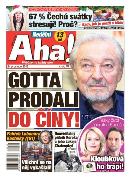Nedělní AHA! - 9.12.2018