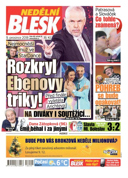 Nedělní Blesk - 9.12.2018