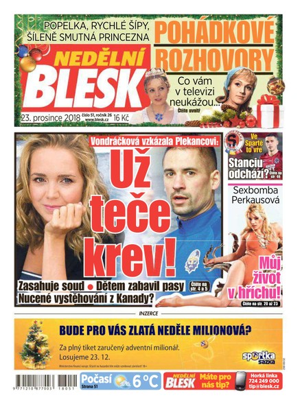 Nedělní Blesk - 23.12.2018