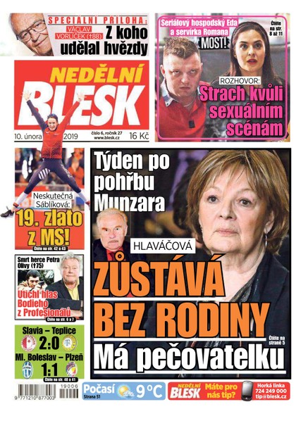 Nedělní Blesk - 10.2.2019