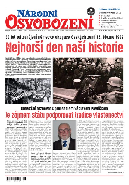 Národní Osvobození 5-6/2019