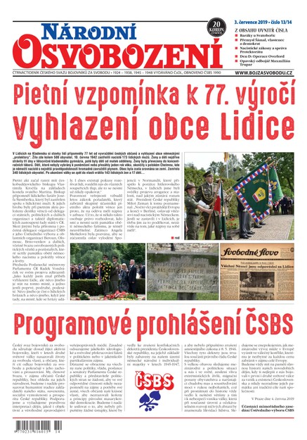 Národní Osvobození 13-14/2019