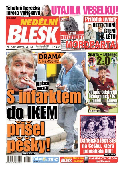 Nedělní Blesk - 21.7.2019