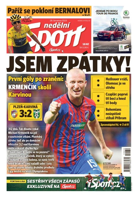 Nedělní Sport - 28.7.2019