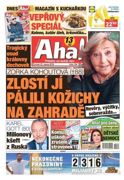 AHA! - 22.8.2019