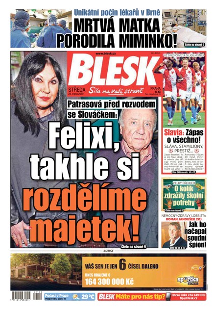 Blesk - 28.8.2019