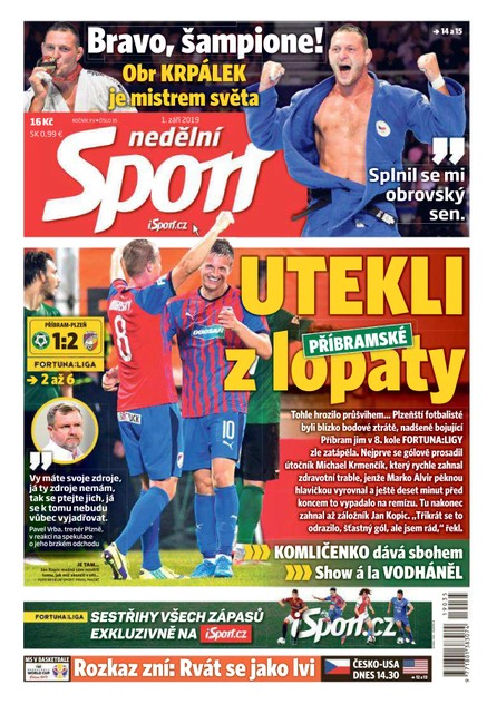 Nedělní Sport - 1.9.2019