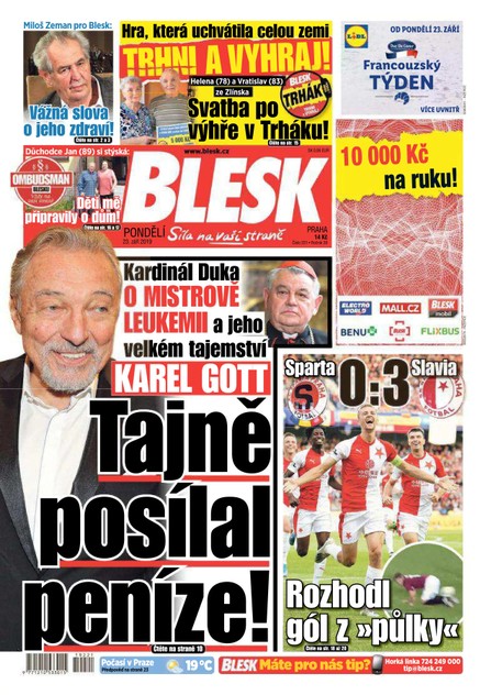 Blesk - 23.9.2019