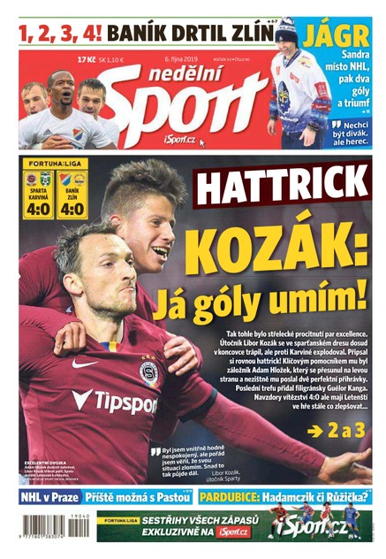 Nedělní Sport - 6.10.2019