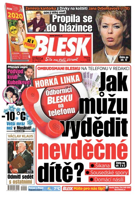 Blesk - 30.10.2019