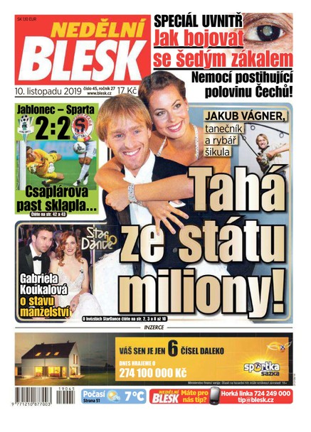 Nedělní Blesk - 10.11.2019
